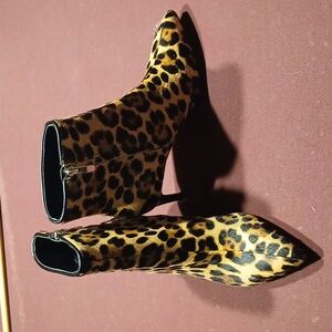 Nine West mohair animal print boots NWT RETAIL 159.00.